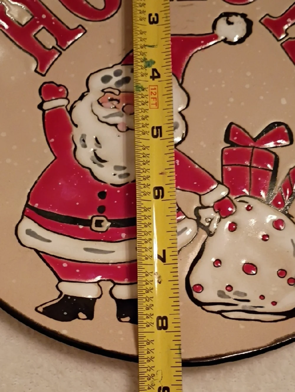 Ho Ho Ho Santa Holiday  Plate  8